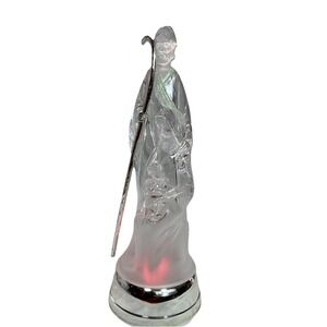 Vintage Lighted Christmas Arcylic Nativity Joseph,‎ Mary & Jesus Color Changing